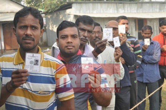 Amidst claims of rigging by opposition, 82% cast votes in Tripura civic by-polls